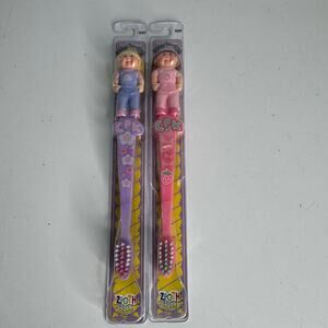 Cabbage Patch Kids Vintage Zooth Brush Toothbrush Set Of 2 2005